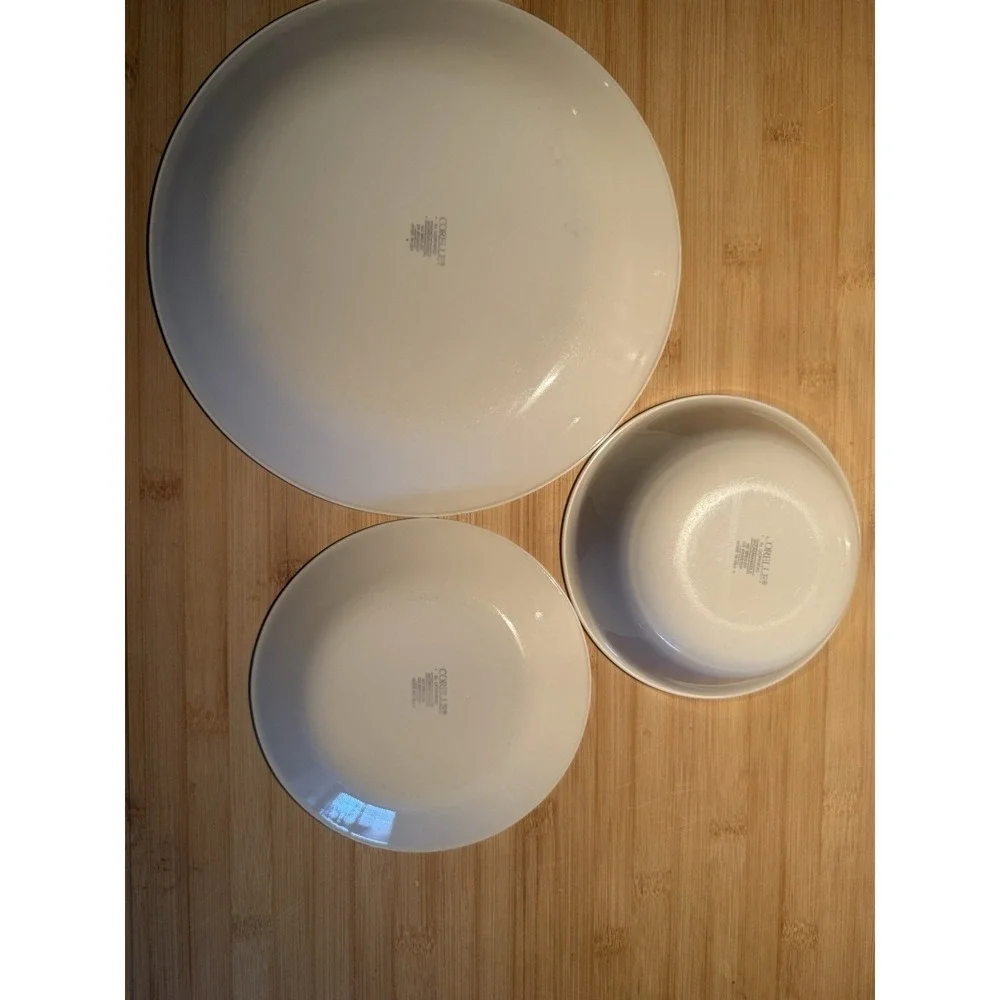 Corelle Pink Hearts 3-Piece Glass‎ Dinner Set - Plate, Salad Plate, Bowl